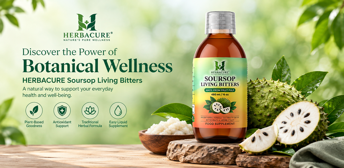 HERBACURE Soursop Living Bitters: Discover a Natural Approach to Everyday Wellness