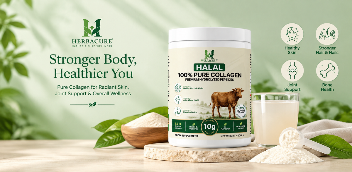Discover the Benefits of HERBACURE 100% Pure Collagen for Everyday Wellness